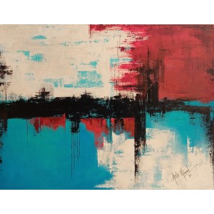 Aisha Mahmood, 30 x 40 Inch, Acrylic on Canvas, Abstract Painting, AC-AIMD-101